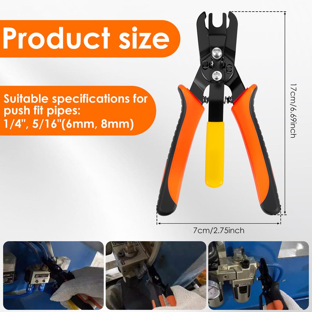 1Pc Air Hose Connector Removal Tool Pneumatic Disconnect Tools Multi-purpose Push To Connect Removal Pliers for CPVC/PEX  Tubing