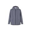 Anta Running Series Solid Color Logo Print Hooded Jacket Men Jacket Gray 152215602-3