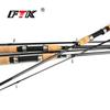 FTK Вращающаяся удочка, коричневая 99% карбоновая сверхтвердая удочка, 2 секции, удочка с наживкой