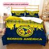 Club América  Pattern Bedding Quilt Set  Home Decoration  Gift (1 * duvet cover + 2 * pillowcase  without core)
