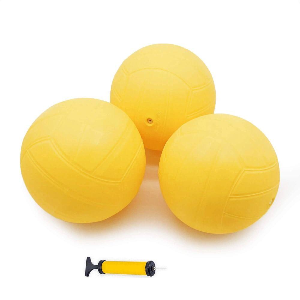 Strong Bounce Spike Game Ball With Pump Mini Volleyball Team Sports Round Net Ball Pool Lawn