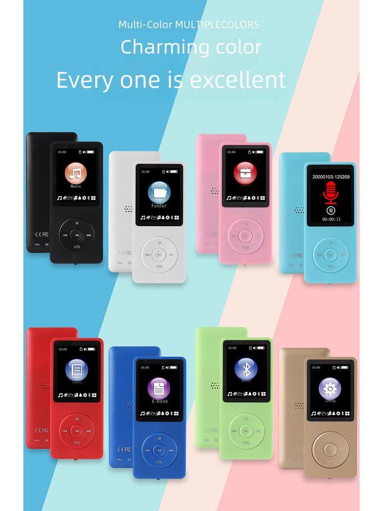 Bluetooth MP3/MP4 студенческий Walkman Электронная книга Музыкальный Плеер (Отдельное издание)