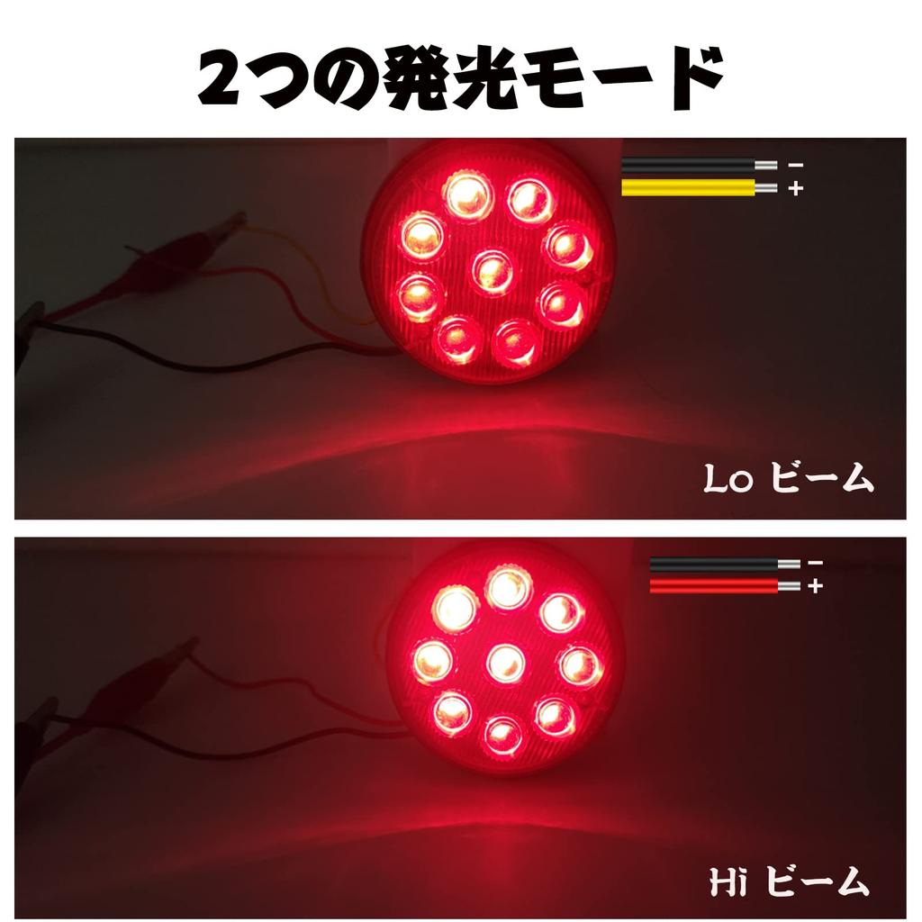 Светодиодный габаритный огонь X-STYLE 24В Грузовой LED Красный HI/LO Яркий 9 светодиодов Боковой