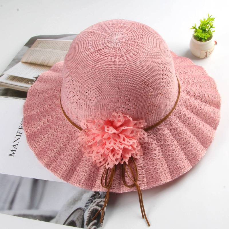 Hat Women's Sunscreen Sun Hat Summer Fashion Versatile Straw Hat Big Brim Outdoor Scenic Spot Sun