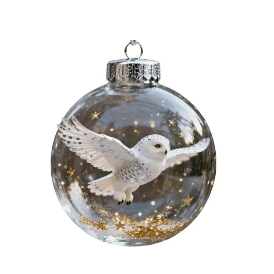 Птицы 2D Акриловые Рождественские Украшения Декоративные Фигурки Диких Животных Морская Тематика Тематический Декор Подарок для Любителей Природы Праздничные Украшения