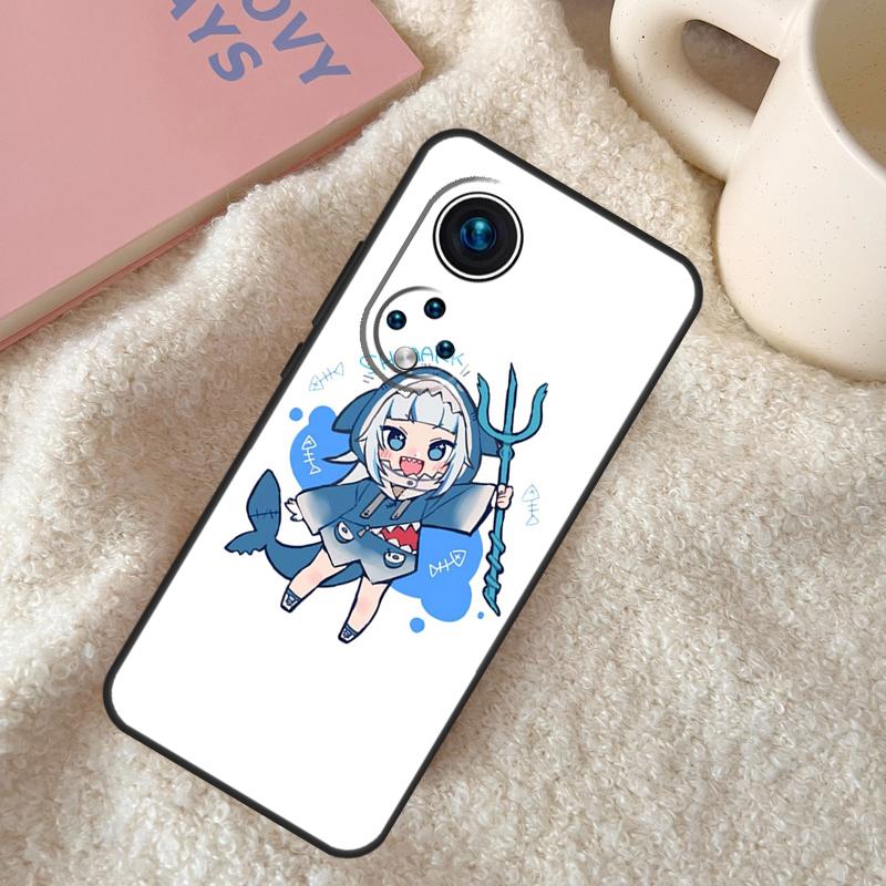 Аниме Hololive Gawr Gura Чехол для Honor X9c X8a X8b X9b X9a X8 X9 50 70 90 Lite Honor 200 Lite Magic 5 6 7 Pro Coque