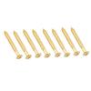 Musiclily 5x45mm Neck Plate Screws, Gold (8 pieces)