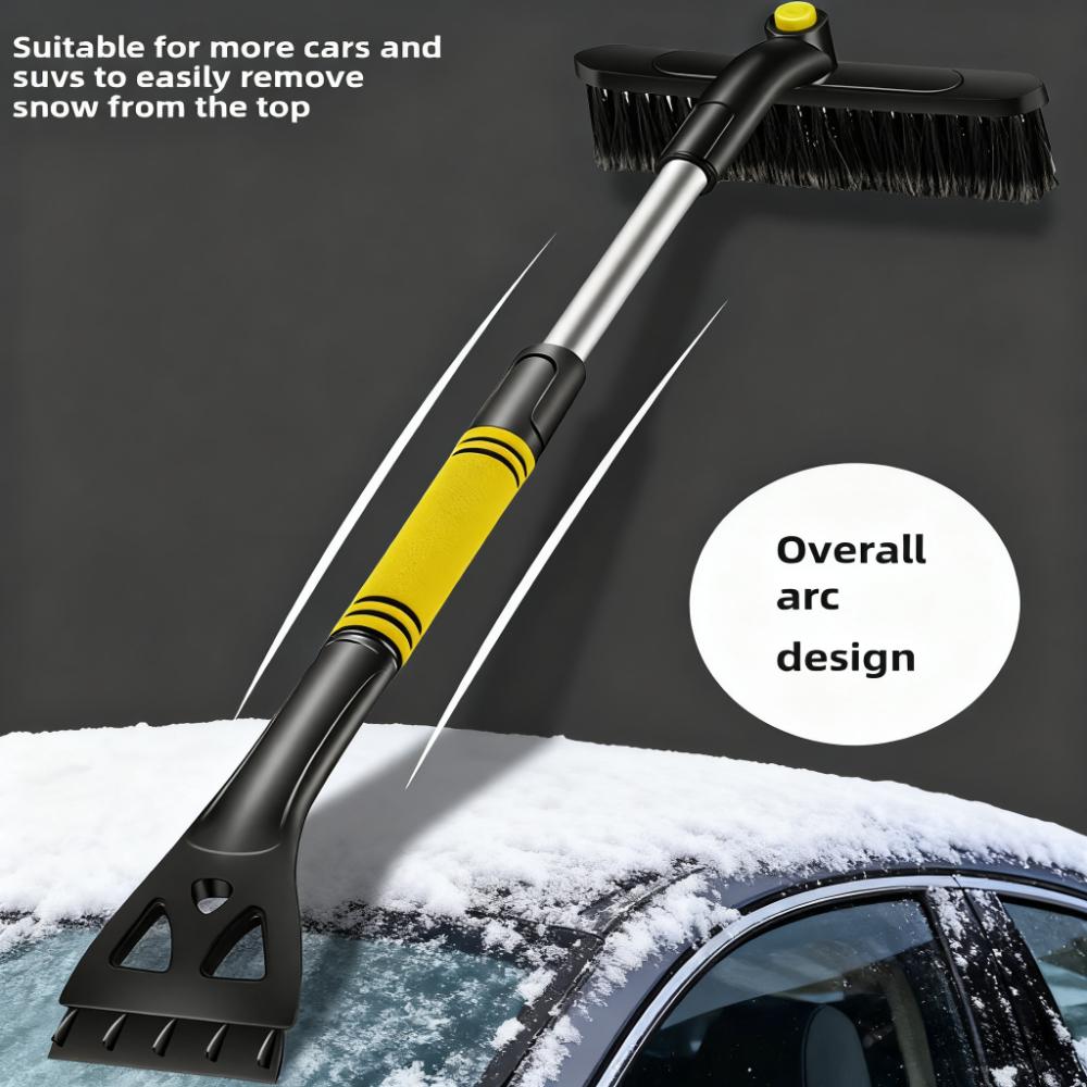 Car mounted snow removal shovel, three in one retractable snow brush, ice removal scraper, snow scraper