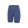Zenvy Solid Color Logo Fitness Shorts Women Bottoms Blue DQ6004-491