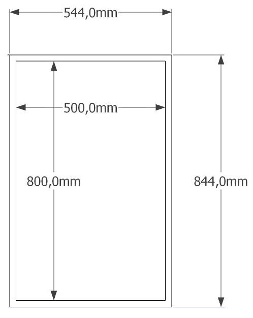 Astral Mirror For Astral Dressing Table 50X80Cm White