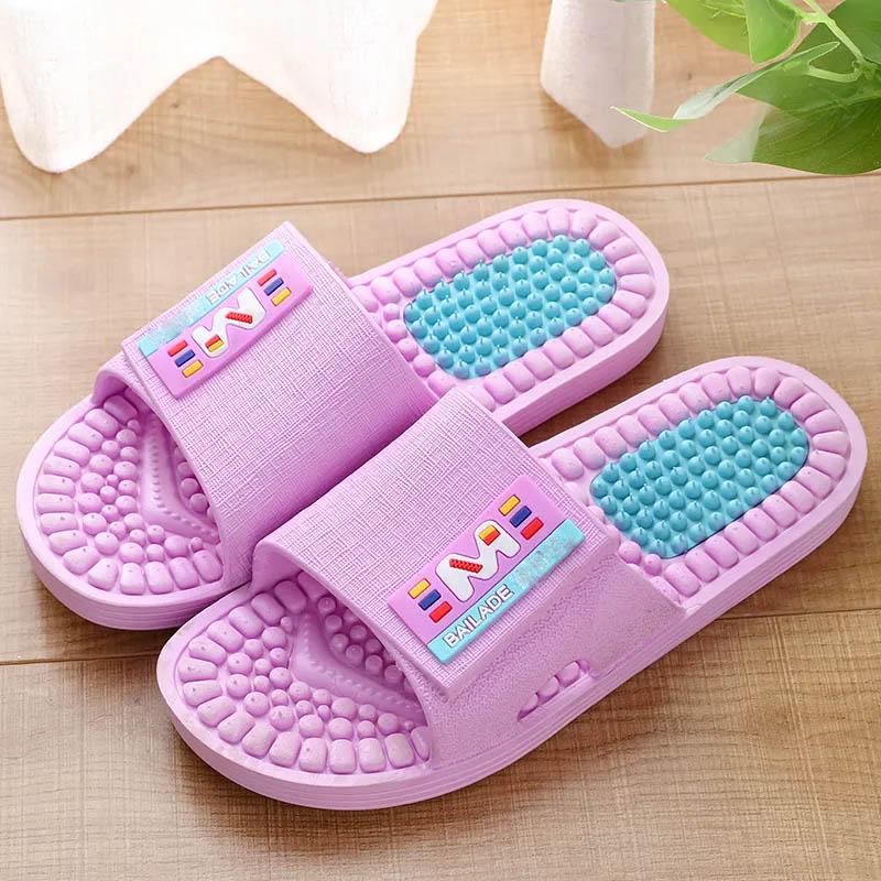 Summer Fashion Unisex Sandals and Slippers Foot Massage Slippers Home Bathroom Non-slip Breathable Leisure Wear Sandals
