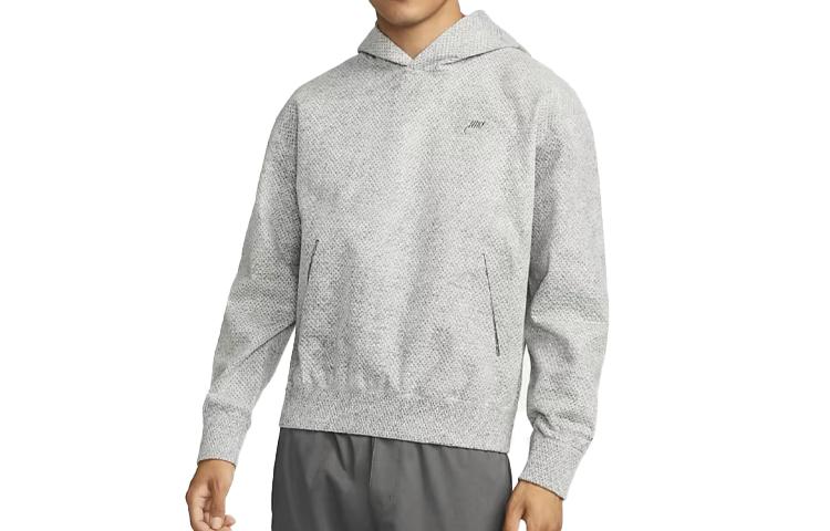 Nike Forward Sweatshirts Men's Gray Hooded Moderate Regular DX4303-077