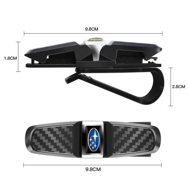 Car Sun Visor Glasses Clip Card Storage Clamp Accessories For Subaru Impreza BRZ WRX 2006 STI Forester Crosstrek Legacy Tribeca et4
