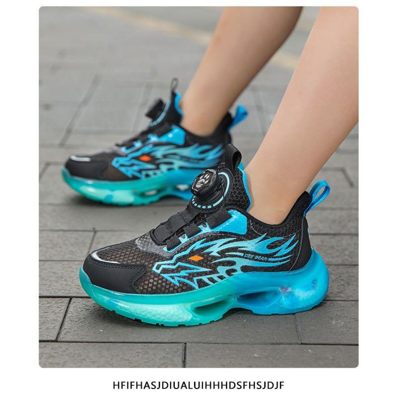 Kids Boys Breathable Mesh Soft Sole Athletic Running Sports Sneakers