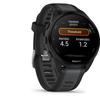 Умные часы с GPS - GARMIN - Forerunner 165 - 1,2" - Черные с черным и серым ремешком