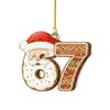 Acrylic Christmas Ornaments, Fun Number Tidbit Ornaments, Pendants