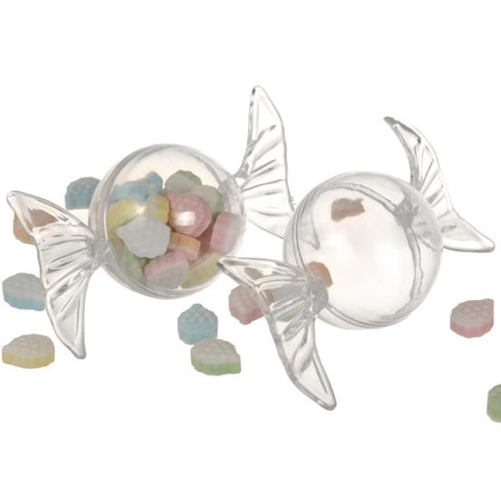 12 шт./пакет, очаровательная съемная коробка для конфет, акриловая симпатичная шоколадная коробка в форме конфет для дома