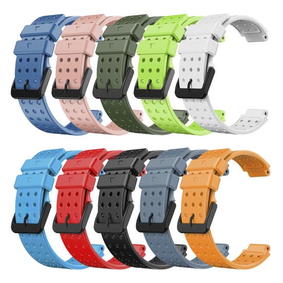 Ремешок для часов дышащий однотонный мягкий силиконовый ремешок умный браслет для Garmin Forerunner 220 230 235 235lite 630 620 735 735xt