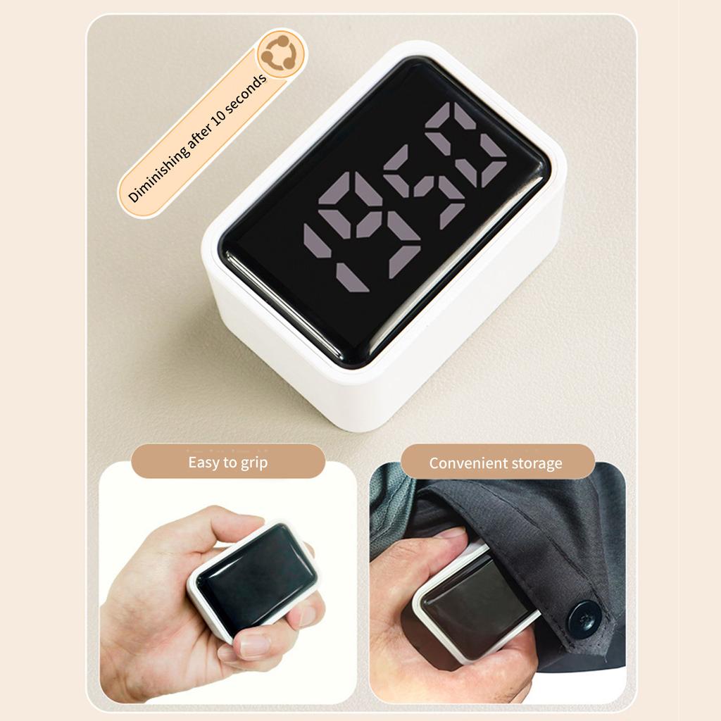 Цифровой таймер LED Визуальный таймер для изучения приготовления пищи Положительный обратный отсчет времени 3 предустановки времени Главная Перезаряжаемая кухня