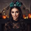 Bowknot Shape Halloween Pumpkin Headband Ghost Festival Headpiece  Carnival Events