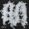 Fabric Grament Accessaries Fluffy Feathers Xmas Ribbon Feather Boa Strip Christmas Tree Decor
