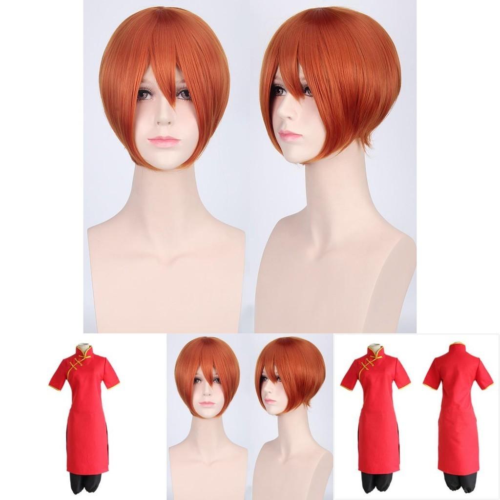 Изысканный красный костюм для косплея Gintama Kagura, униформа, платье и комплект брюк для поклонников аниме