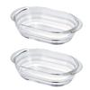 Форма для запеканки из термостойкого стекла, набор из 2 шт., производство Япония HGZO-1812.