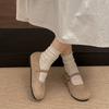 Lightweight and Breathable Retro French Flat-soled Single Shoes Women's 2025 New Spring Versatile One-pedal Mary Jane Single Shoes