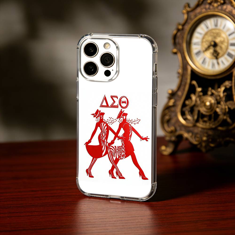 D-Delta S-Sigma Theta Phone Case For iPhone17,16,15,14,13Pro Max,us,Soft Silicone Transparent Cover