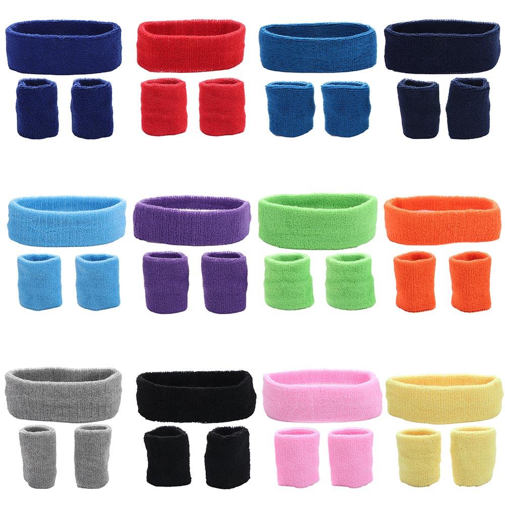Wrist Band Absorbent Band For Gym Running Wristband Sweatband Sweat Headband Mens Sports Headband