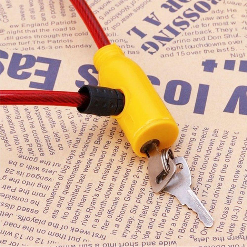 Portable Hot Bike With 2 Keys Security Scooter Safety Cycling Bicycle Lock Cable Anti-Theft