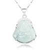 Grade A Jadeite Maitreya Buddha Jade Pendant Necklace for Women