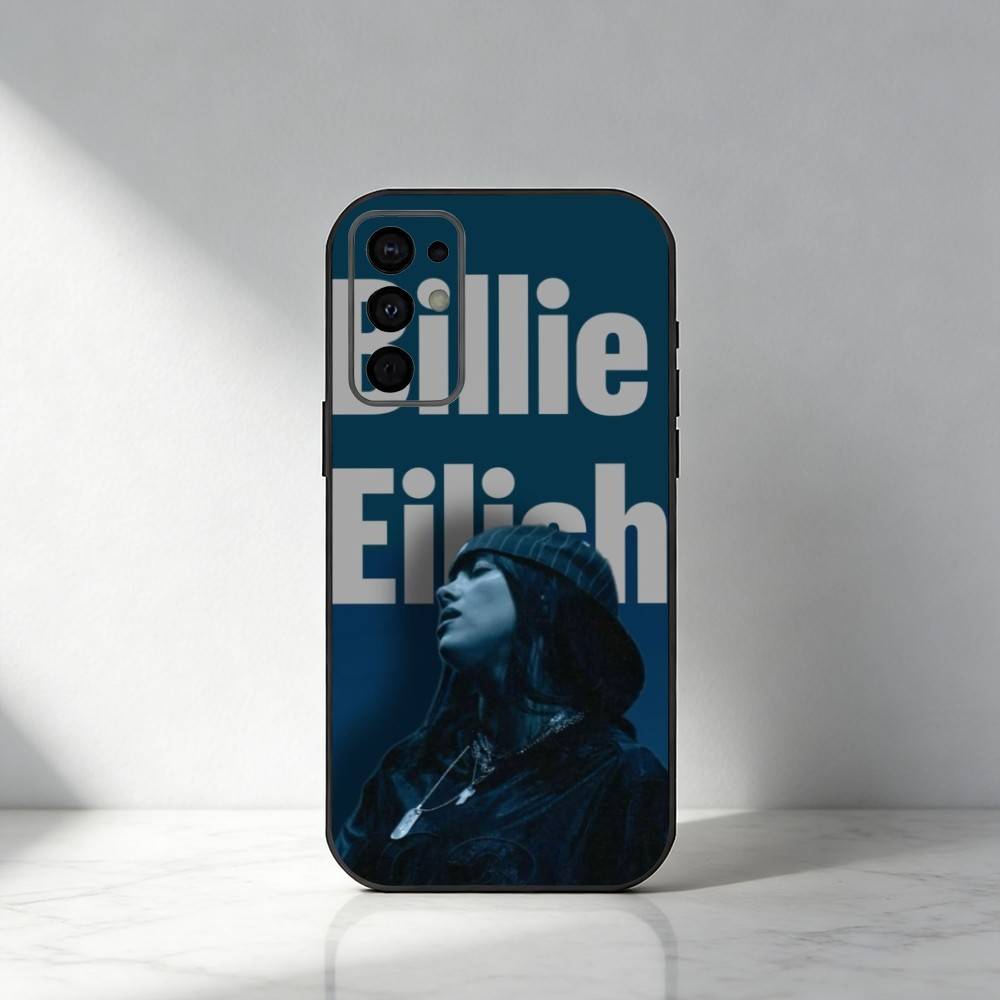 Чехол для телефона Billie Singer E-Eilish WILDFLOWER для Samsung S25, S24, S21, S22, S23, S20, Ultra, S26, Plus, Fe, Note, 5G Черный