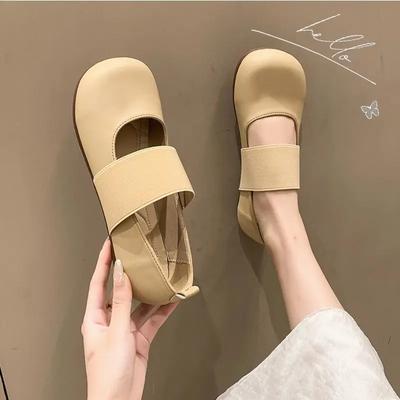 Модные мокасины на резинке, женские туфли, элегантные для вечеринки, на низком каблуке, социальный шик, для отпуска, по акции, быстрая доставка, женские балетки