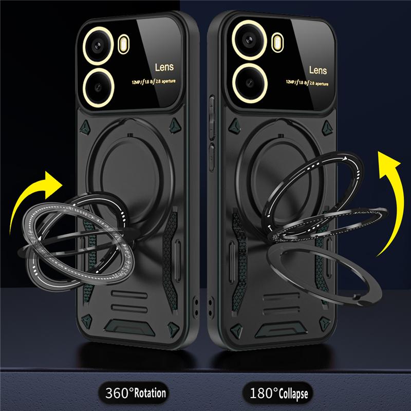 For POCO X7 Pro 5G Case Luxury Armor Magnetic Ring Case For Xiaomi POCO X7Pro Poko Little X7 Pro Magsafe Wireless Charging Cover