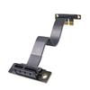 Fast Speed PCIE3.0 1x Extension Cable Supporting Full Bandwidth Data Transfer for Graphics Networking and Sound Cards