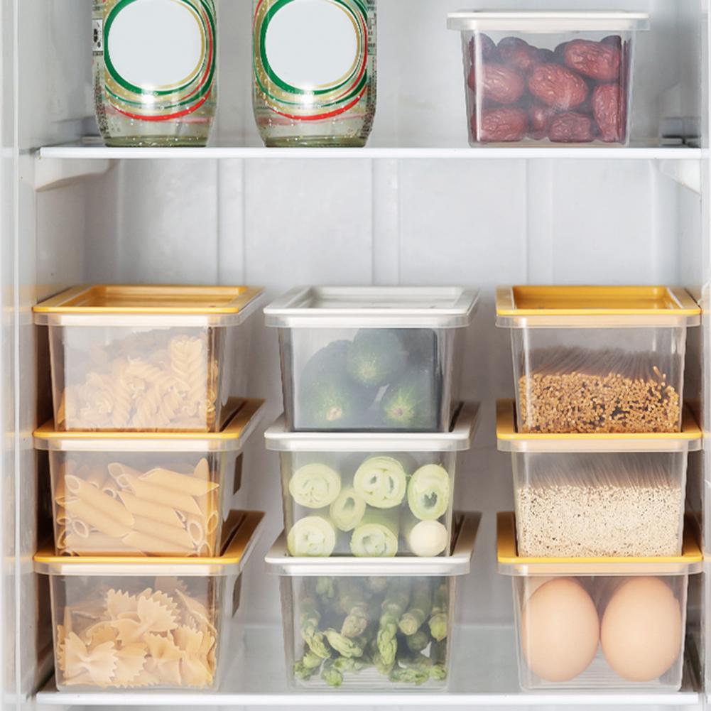 Ящик для хранения лапши, герметичная крышка для микроволновой печи, прямоугольные спагетти, макароны, хлопья, фрукты, овощи, холодильник, контейнер для еды