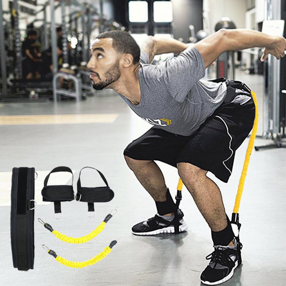 Latex Basketball Bouncing Trainer Equipment Leg Muscle Strength Pull Rope for Fitness Body