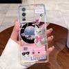 Jelly Casing For Vivo Y76s Y74s Y76 5G V2156A V2209A V2124 Clear Silicone Soft TPU Back Cover Cute Cat Rabbit Heart Phone Case