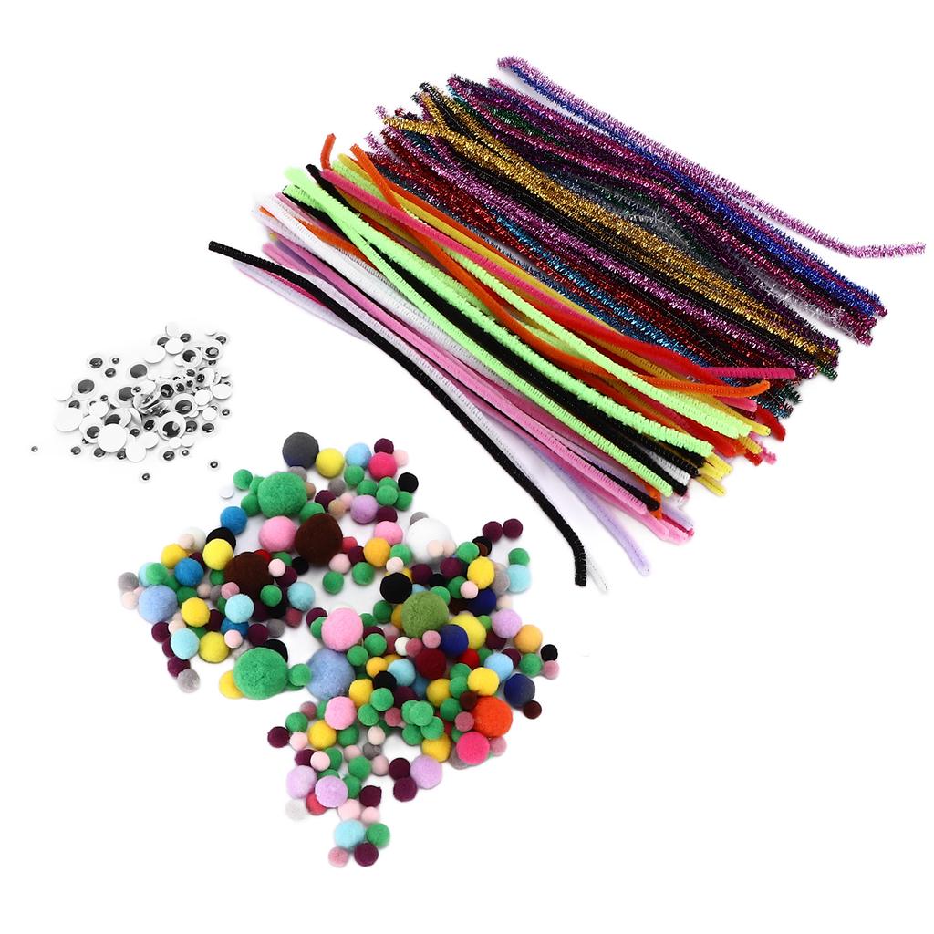 Chenille Stems Set Colorful DIY Toy Decoration Materials Accessories for DIY Art Crafts Toys