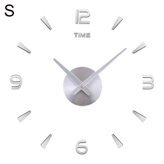 Современная акриловая зеркальная поверхность, настенная наклейка, часы «сделай сам», гостиная