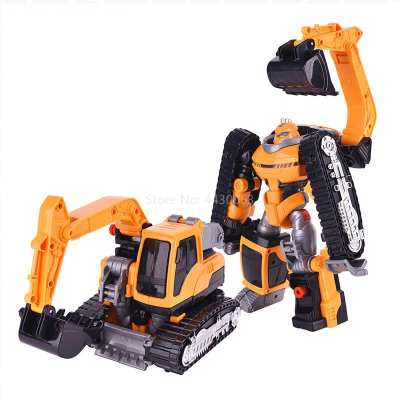 Новейший большой ABS Tobot Transformation Robot Toys Korea Cartoon Brothers Anime Tobot Deformation Car Bulldozer Toys для ребенка в подарок