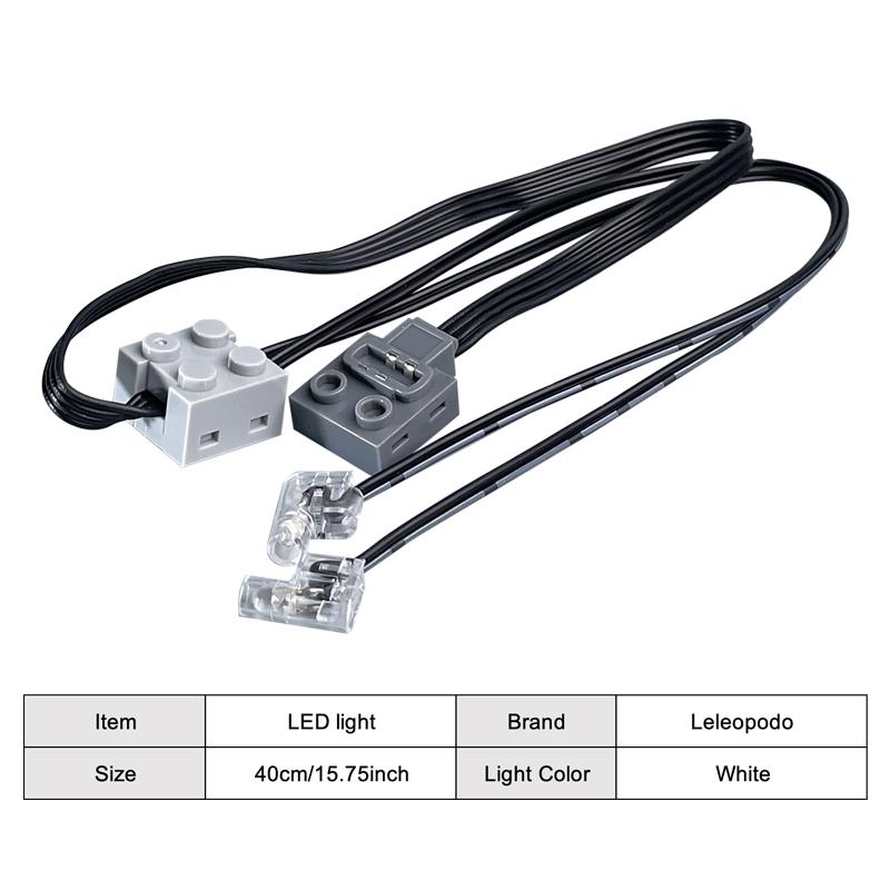 1/2/5/10Pcs New Moc Power Functions Parts Led Light Link Line Cable 8870 Car Train Model Light Modification Fit 61930 8293 Block