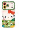 Чехол для телефона 'Трава кошка' с подставкой для iPhone 17 Apple 16pm силиконовый 15 ремешок 14 милый 13 мягкий чехол