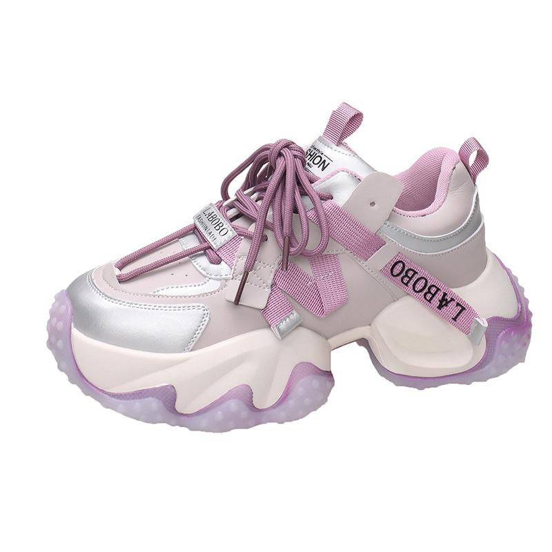 Модные повседневные кожаные туфли больших размеров на каблуках 6,5 см, женские теплые меховые кроссовки на высокой платформе, толстая подошва, плюшевые спортивные туфли для папы, Zapatos Mujer