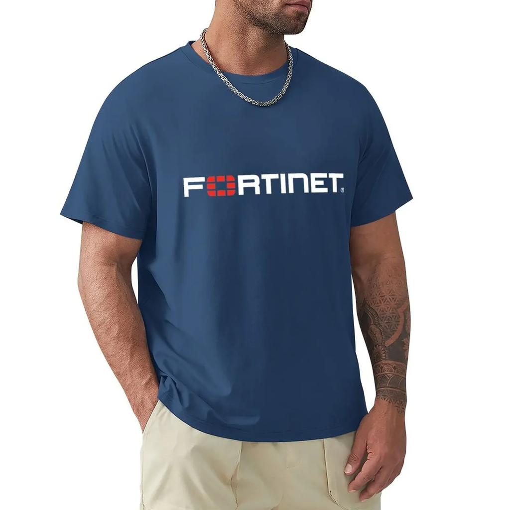 Логотип FORTINET Футболка тяжеловесы милые топы мужские смешные футболки