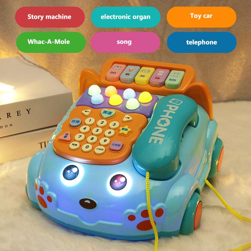 1 набор творческих забавных игрушек для моделирования стационарных телефонов, детских пазлов, музыкальных историй, игрушек для телефонов и машин, игрушек для детей раннего обучения, игрушек для телефонов и машин