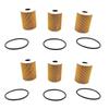 T-Top-Rated-6Pcs Engine Motor Oil Filter Kit 94810722200 For 911 Cayenne Panamera V6 V8 Parts Accessories