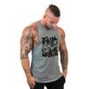 Men’s Loose Fit Cotton Sports Tank Top for Fitness and Basketball