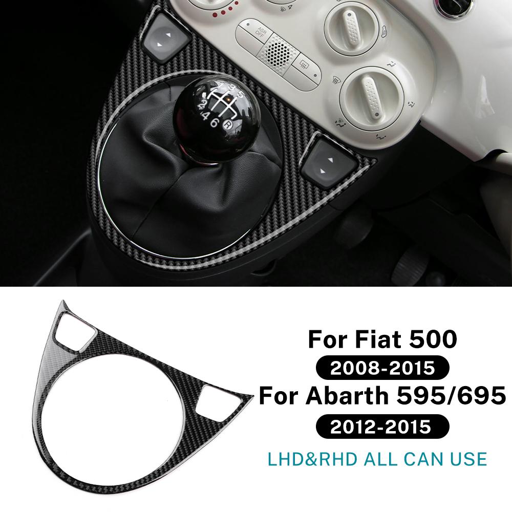 Carbon Fiber Gear Shift Collar for Fiat 500 2008-2015 & Abarth 595 695 595C 695C 2012-2015 AT MT